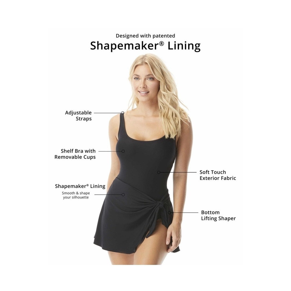 Contours by Coco Reef SwimWear Black‎ Size 12/36 D $138 - Picture 2 of 12
